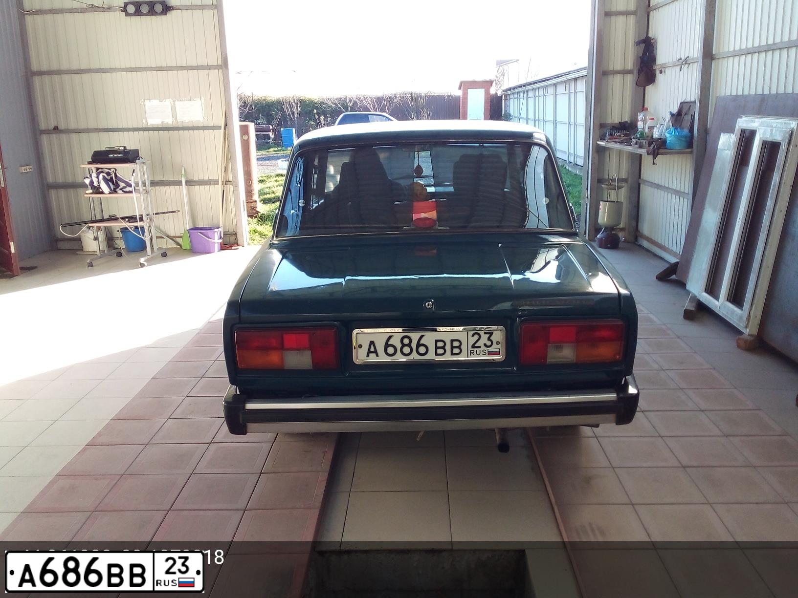 Фото автомобиля LADA 2105, 1996 — госномер А686ВВ23. Цвет: МУРЕНА