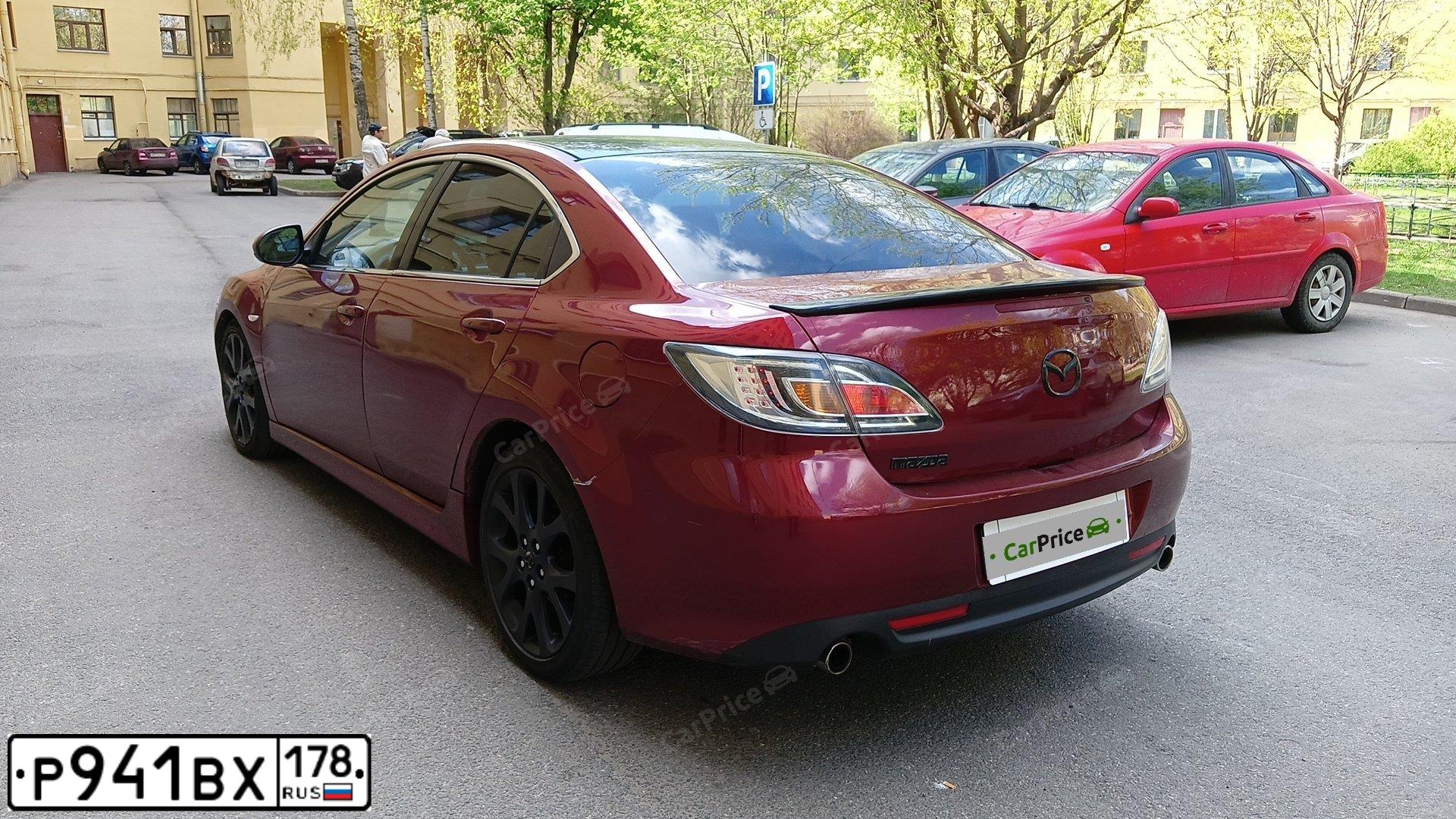 Фото автомобиля MAZDA 6, 2007 — госномер Р941ВХ178. Цвет: Красный