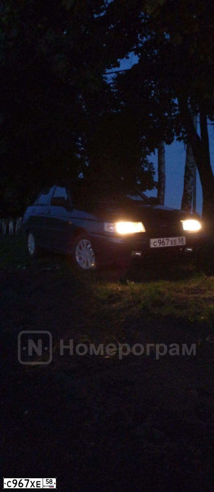 Фото автомобиля LADA 2110, 2004 — госномер С967ХЕ58. Цвет: сине-зеленый