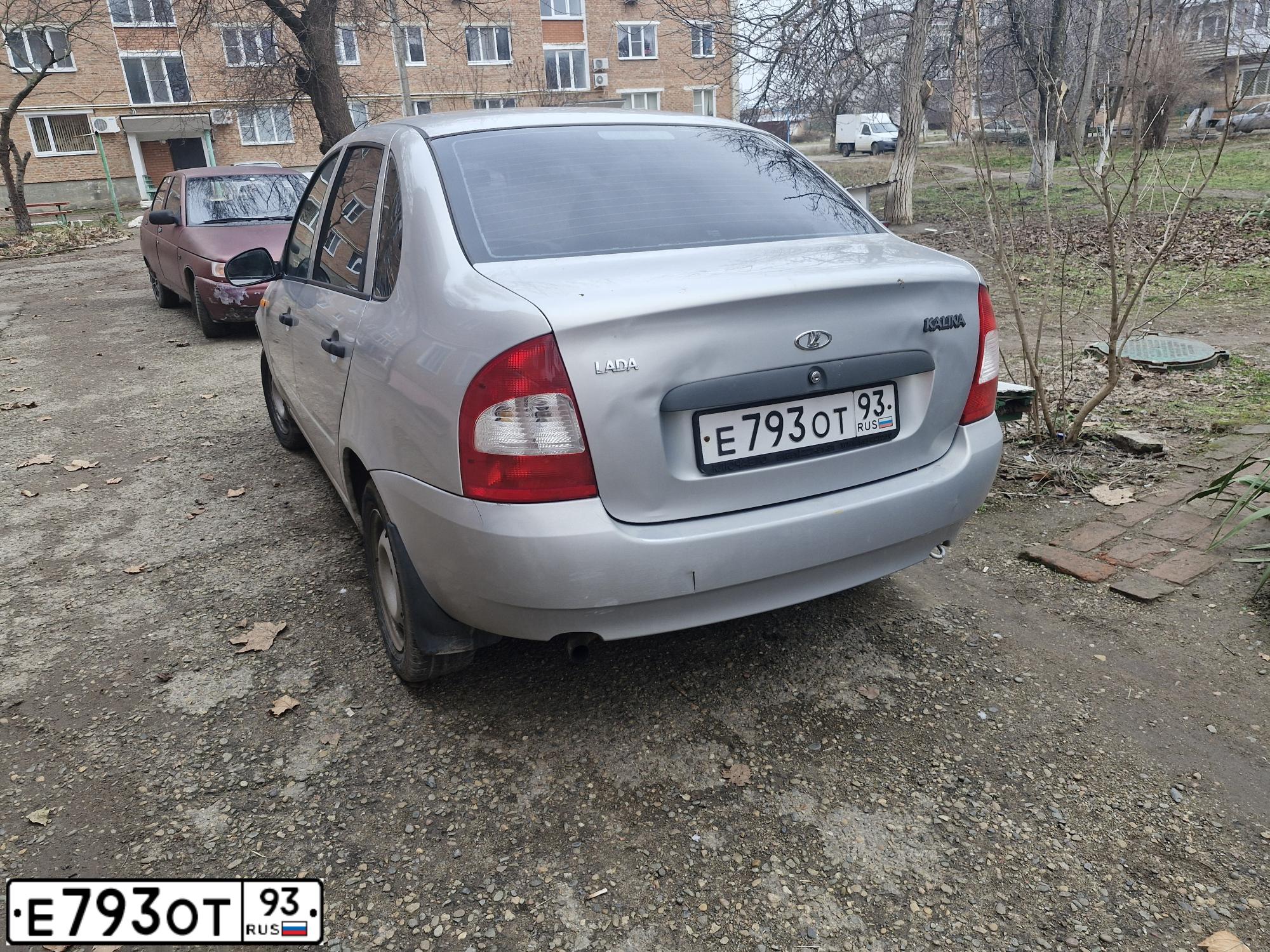 Фото автомобиля LADA 1118 KALINA, 2008 — госномер К476ВР323. Цвет: Серебристый