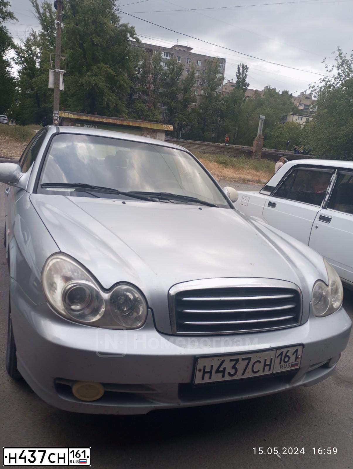 Фото автомобиля TAGAZ SONATA, 2007 — госномер Н437СН161. Цвет: СЕРЕБРИСТЫЙ