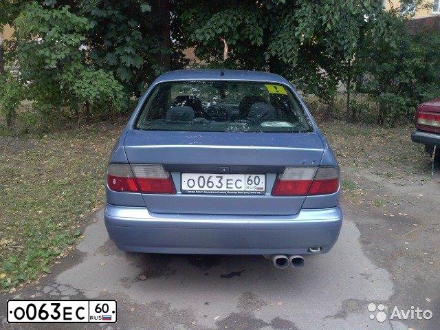 Фото автомобиля NISSAN PRIMERA, 1997 — госномер О063ЕС60. Цвет: Серебристый