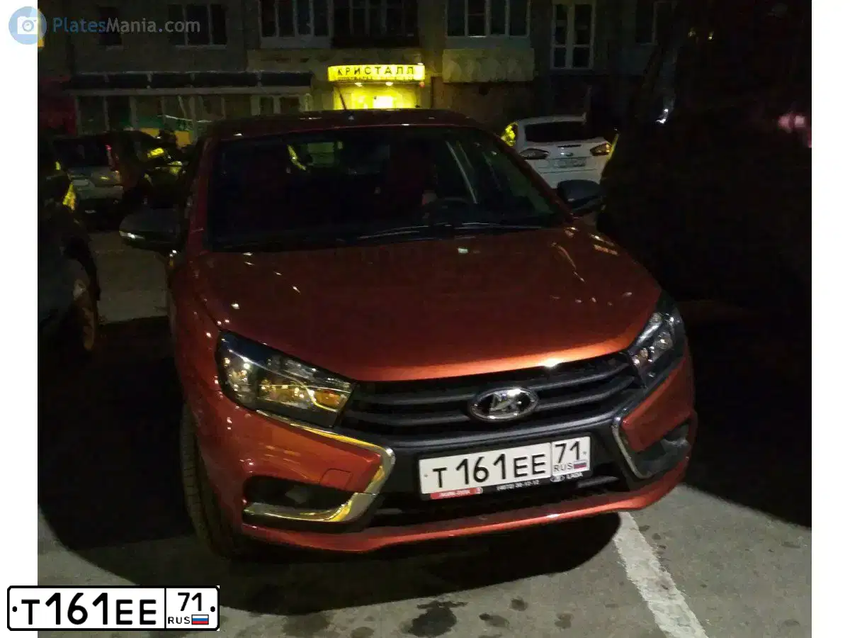 Фото автомобиля LADA VESTA, 2017 — госномер А434ВК57. Цвет: Красный