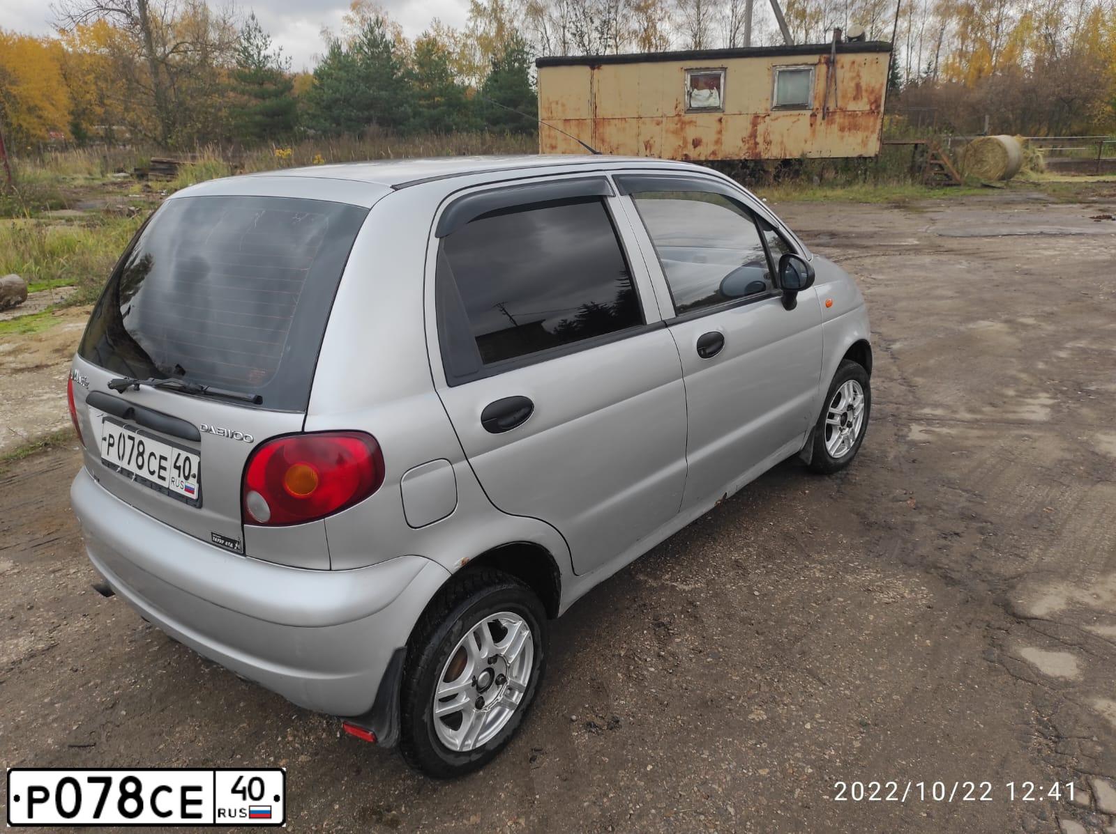 Фото автомобиля DAEWOO MATIZ, 2010 — госномер У276РР790
