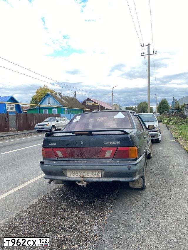 Фото автомобиля LADA 2115 SAMARA, 2005 — госномер Т962СХ102. Цвет: ГРАФИТОВЫЙ МЕТАЛЛИК