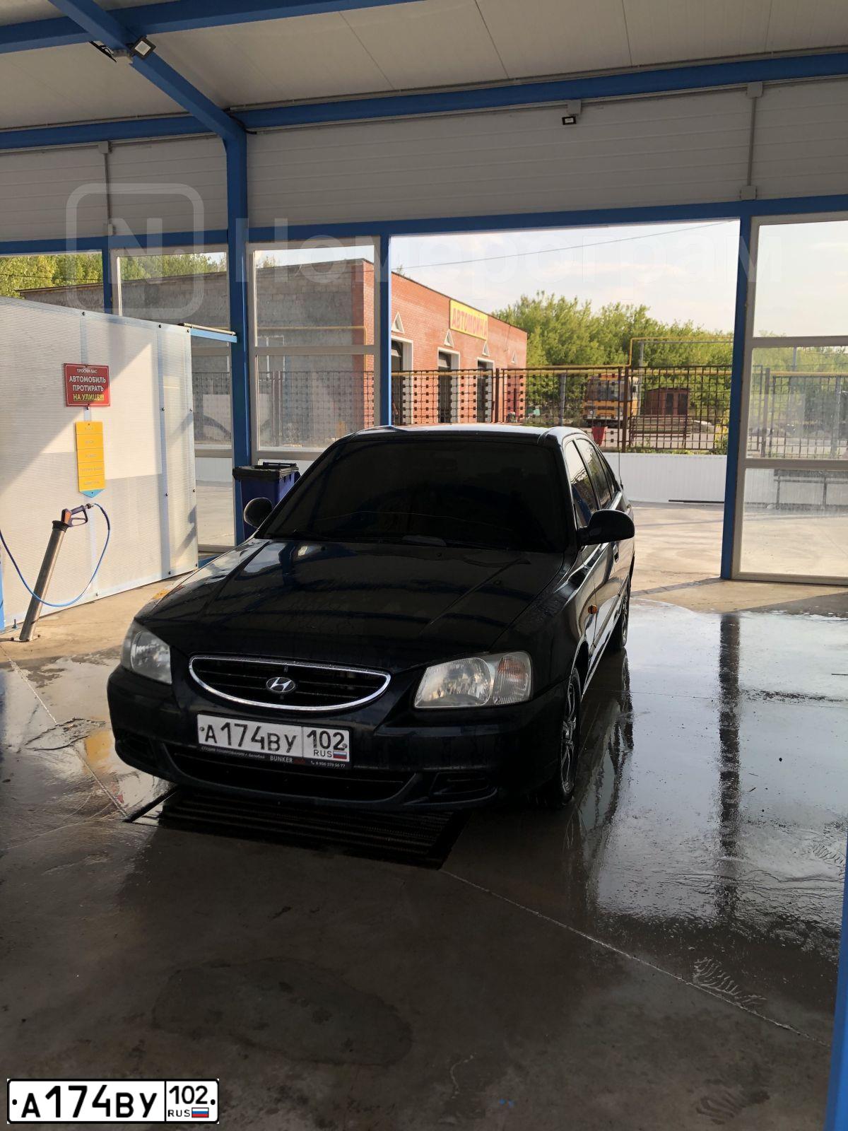 Фото автомобиля TAGAZ ACCENT, 2007 — госномер А174ВУ102. Цвет: ЧЕРНЫЙ