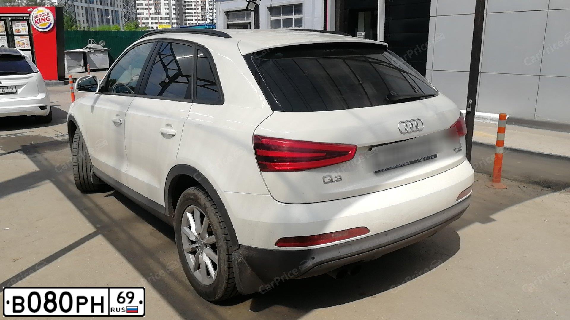Фото автомобиля AUDI Q3, 2013 — госномер М280ЕУ977. Цвет: Белый