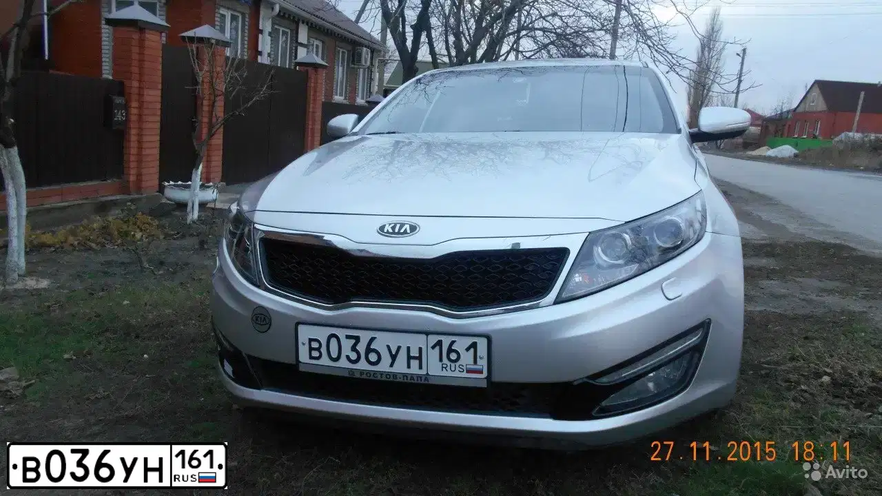 Фото автомобиля KIA MAGENTIS / OPTIMA, 2012 — госномер Н108ЕР180. Цвет: СЕРЕБРИСТЫЙ