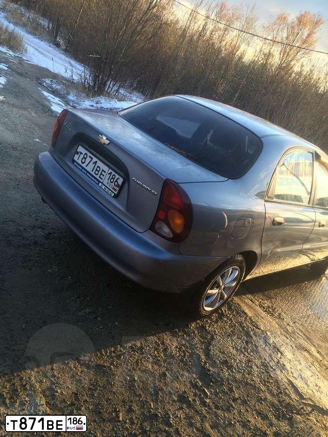Фото автомобиля ZAZ LANOS, 2008 — госномер Т891ВЕ186. Цвет: Серебристый
