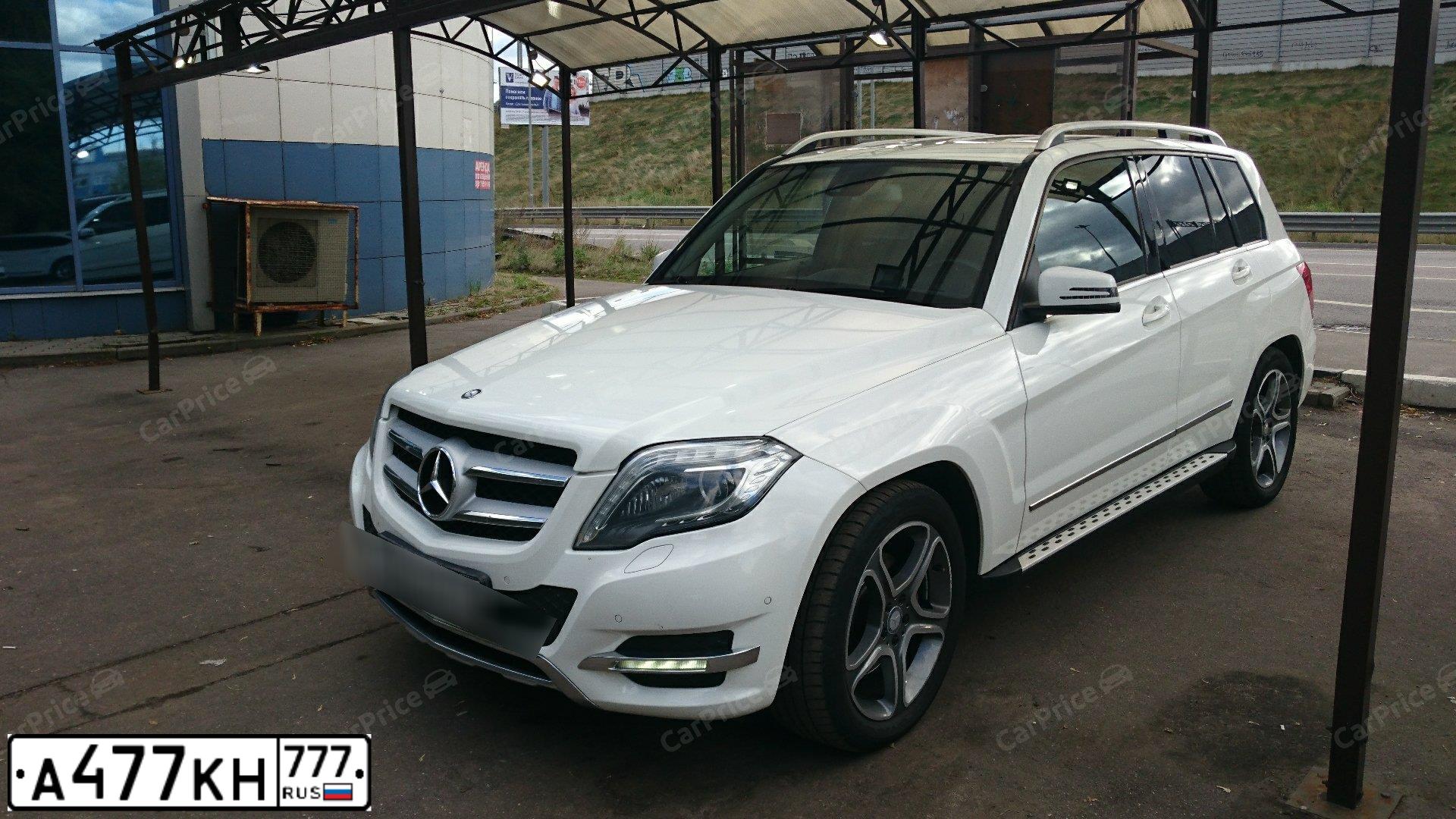 Фото автомобиля MERCEDES-BENZ GLK-CLASS, 2014 — госномер К145ОС797. Цвет: Белый