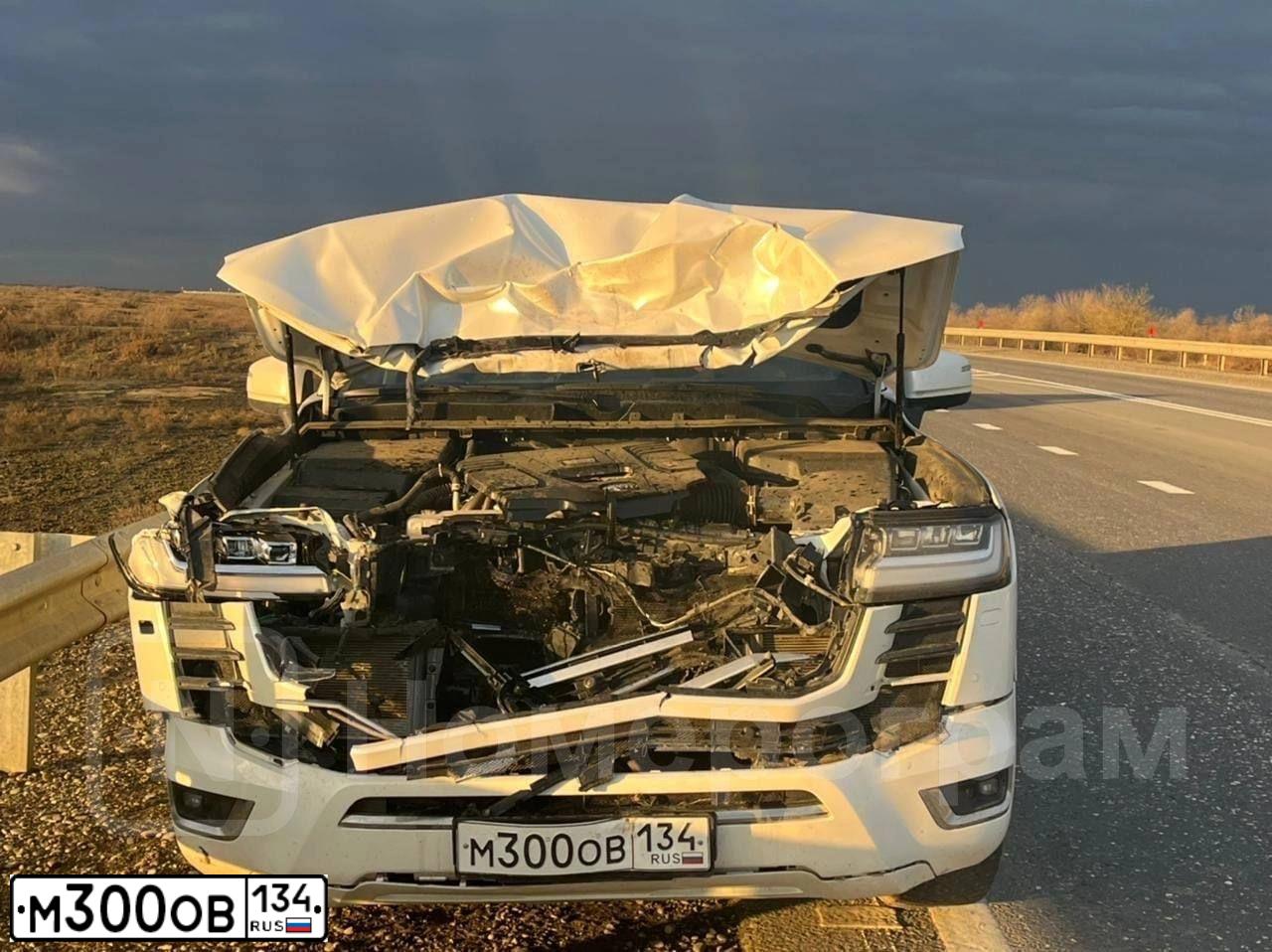 Фото автомобиля TOYOTA LAND CRUISER 300, 2021 — госномер М300ОВ134. Цвет: Белый