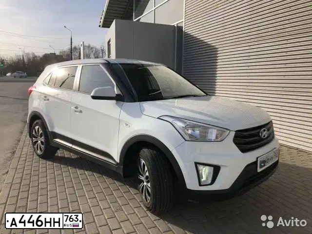 Фото автомобиля HYUNDAI CRETA, 2018 — госномер А446НН763. Цвет: БЕЛЫЙ