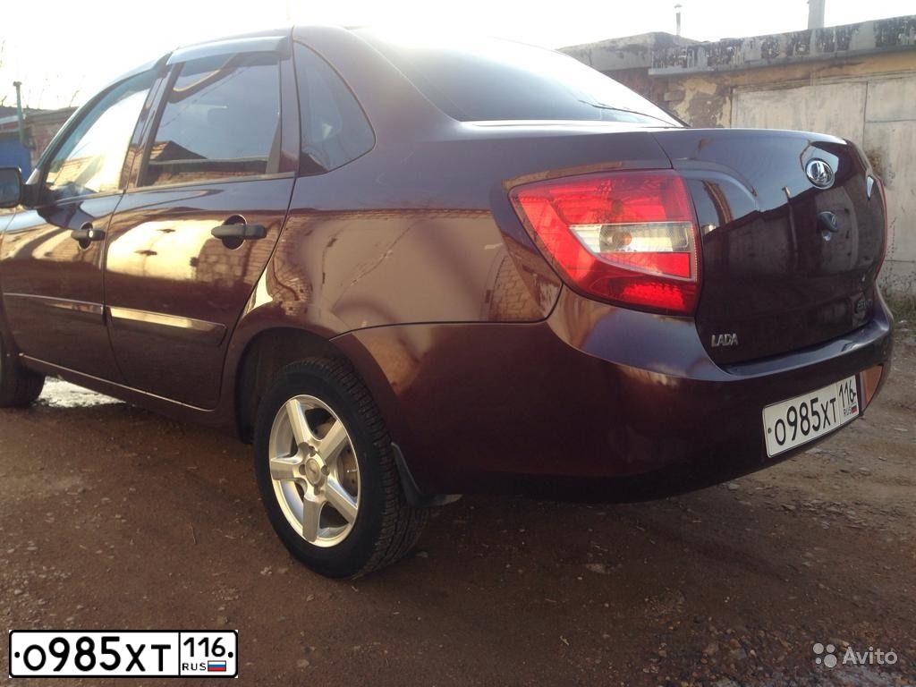 Фото автомобиля LADA 2190 GRANTA, 2012 — госномер М833ВК716. Цвет: ТЕМНО-ВИШНЕВЫЙ