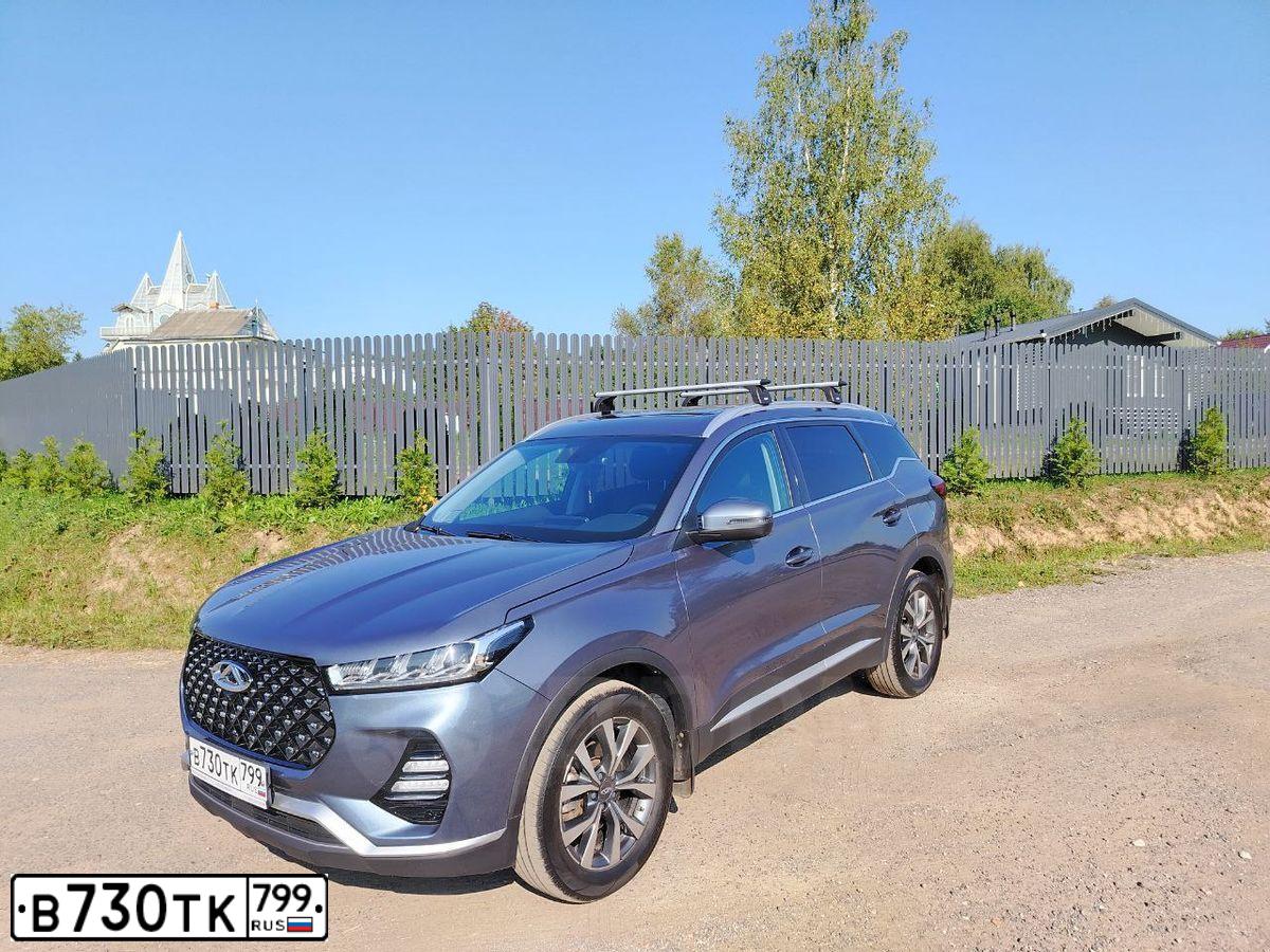 Фото автомобиля CHERY TIGGO 7 PRO, 2021 — госномер В730ТК799. Цвет: СЕРЫЙ