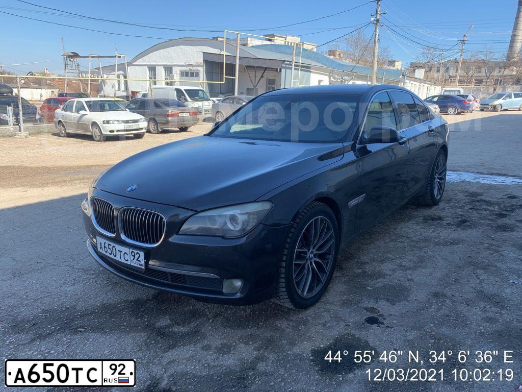 Фото автомобиля BMW SERIE 7, 2009 — госномер К120АЕ82. Цвет: ЧЕРНЫЙ