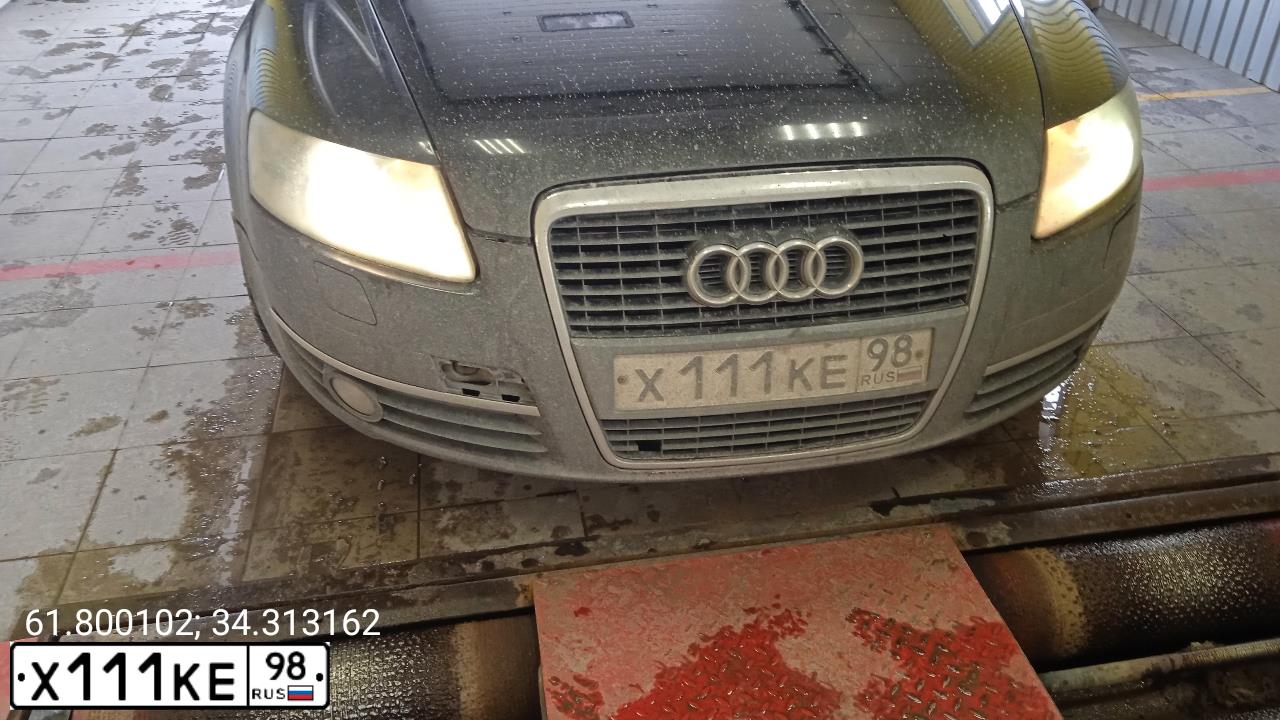 Фото автомобиля AUDI A6, 2004 — госномер Н115КА10. Цвет: ЧЕРНЫЙ