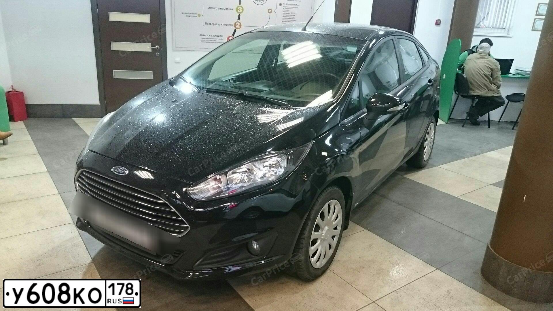 Фото автомобиля FORD FIESTA / ASPIRE, 2016 — госномер У608КО178. Цвет: ЧЕРНЫЙ