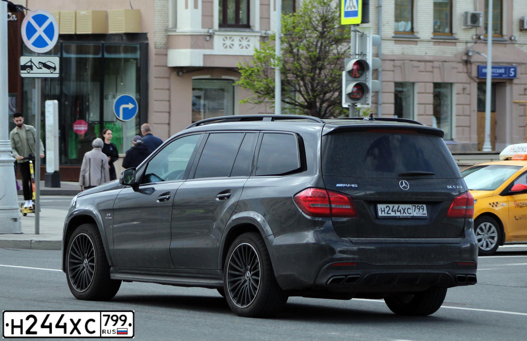 Фото автомобиля MERCEDES GL-KLASSE, 2013 — госномер Н244ХС799. Цвет: ЧЕРНЫЙ