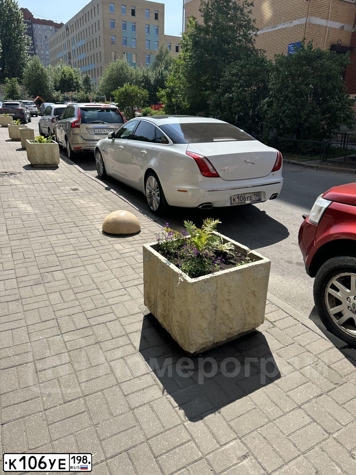 Фото автомобиля JAGUAR XJ-SERIE, 2011 — госномер К106УЕ198. Цвет: Белый