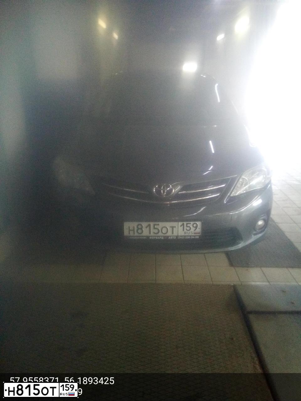 Фото автомобиля TOYOTA COROLLA, 2011 — госномер Т912СК96. Цвет: СЕРЫЙ