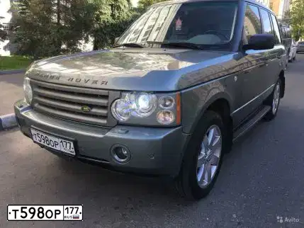 Фото автомобиля LANDROVER RANGE ROVER, 2006 — госномер Т598ОР177. Цвет: СЕРО-ЗЕЛЕНЫЙ