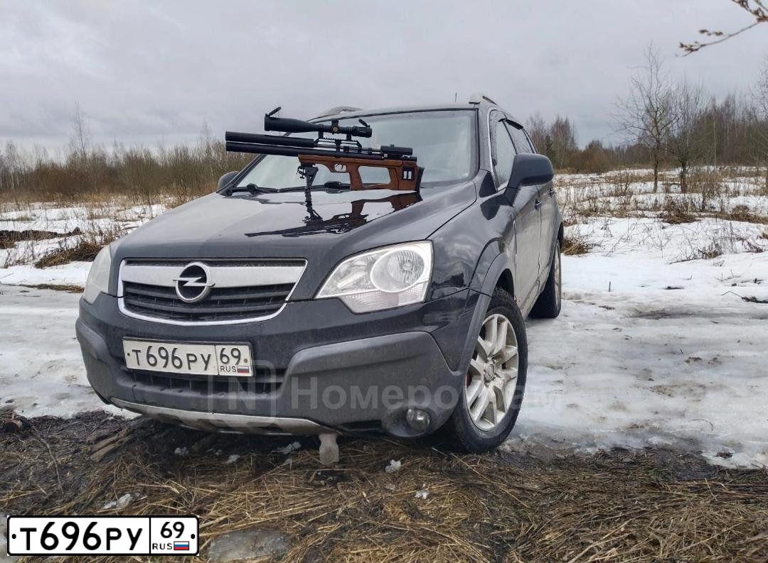 Фото автомобиля OPEL ANTARA, 2008 — госномер Т696РУ69. Цвет: ЧЕРНЫЙ
