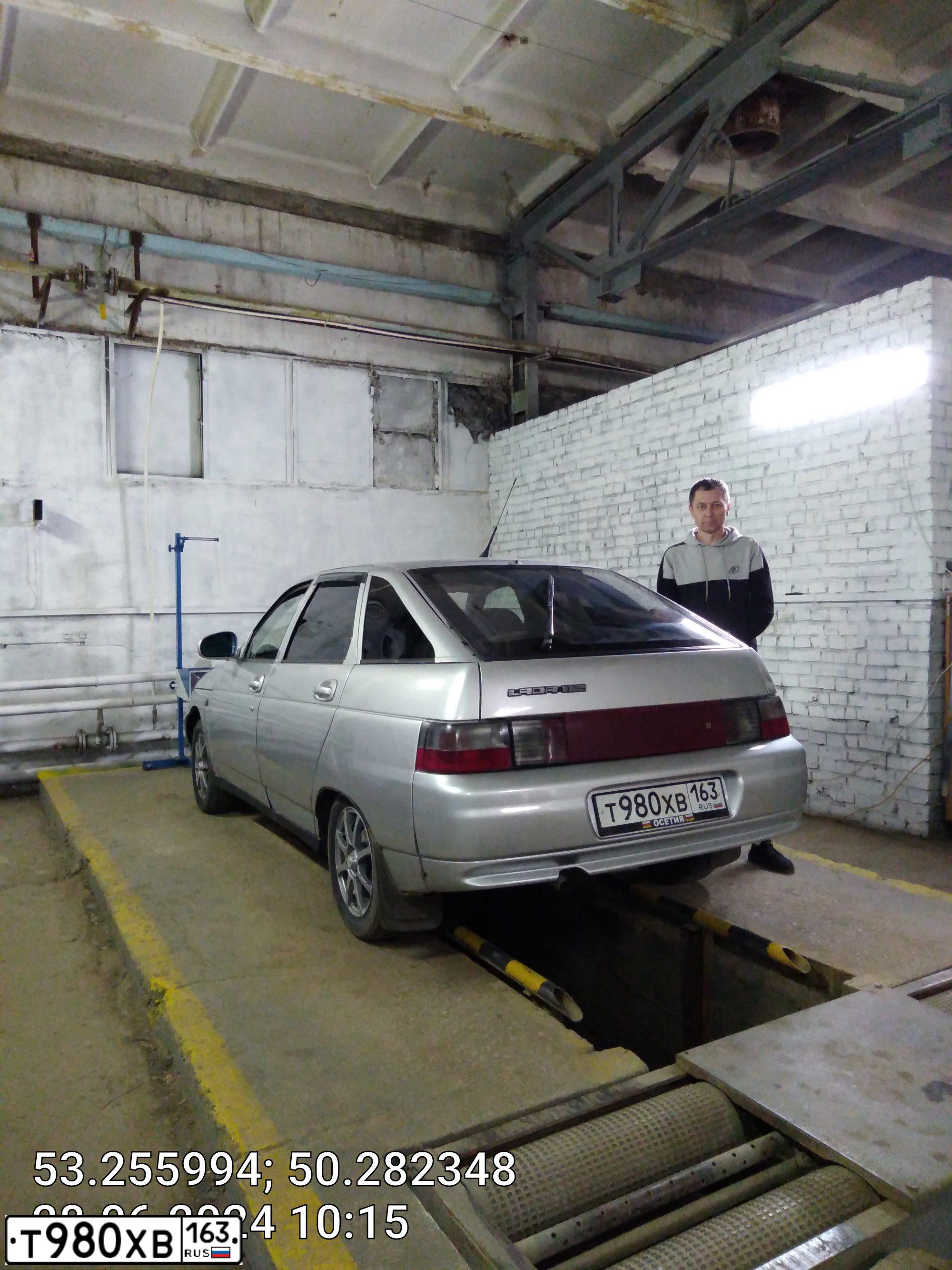 Фото автомобиля ВАЗ 21124, 2007 — госномер М120ХЕ763. Цвет: СВЕТЛО-СЕРЕБРИСТЫЙ МЕТАЛЛ