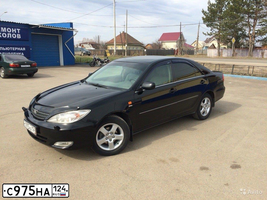 Фото автомобиля TOYOTA CAMRY, 2003 — госномер С975НА124. Цвет: ЧЕРНЫЙ