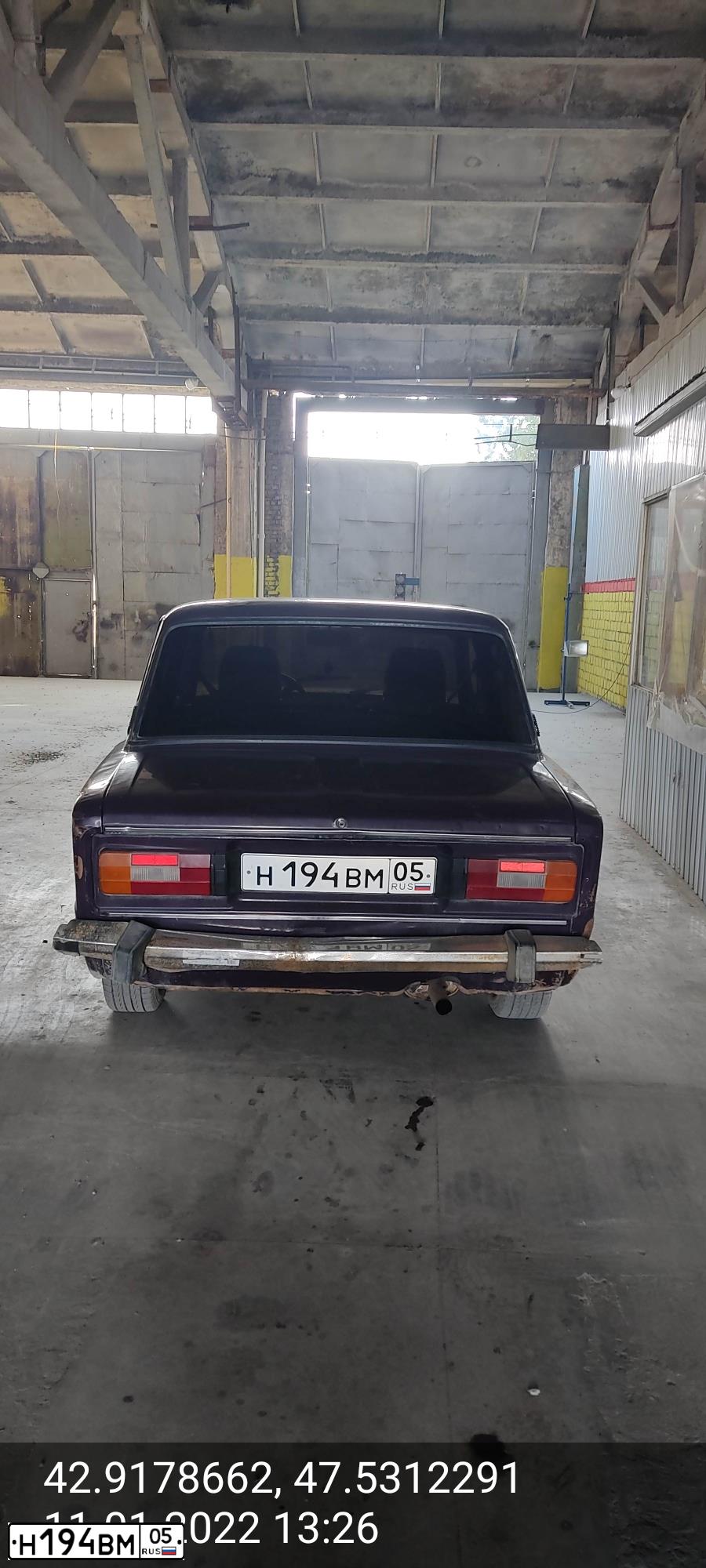 Фото автомобиля LADA 2106, 2005 — госномер Н194ВМ05. Цвет: КОРИЧНЕВЫЙ "БАКЛАЖАН"