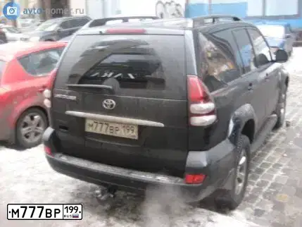 Фото автомобиля TOYOTA LANDCRUISER, 2008 — госномер Н589ТВ197. Цвет: ЧЕРНЫЙ