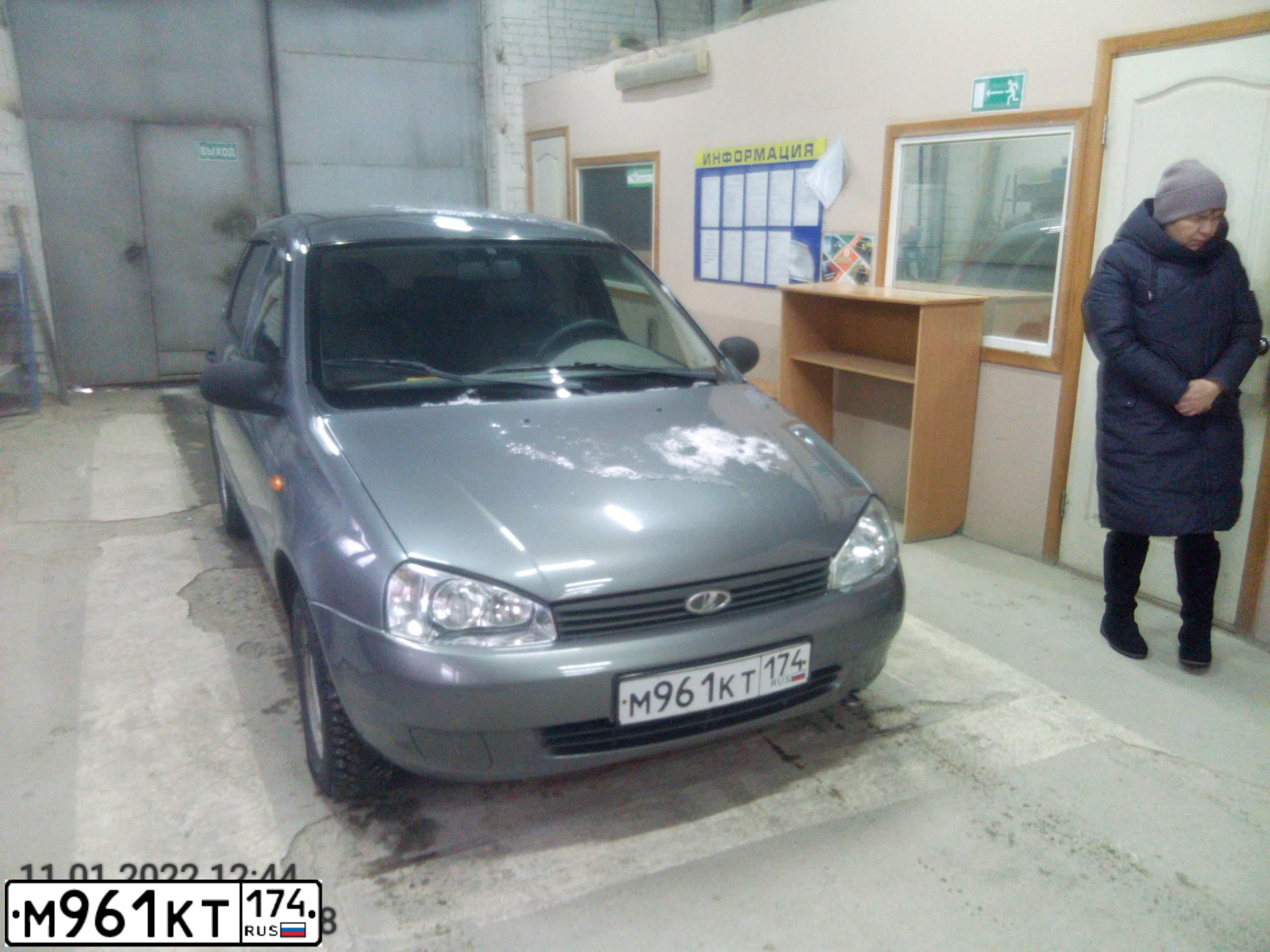 Фото автомобиля LADA 1119 KALINA, 2009 — госномер М730МВ774. Цвет: ТЕМНО-СЕРЫЙ