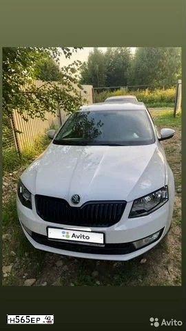 Фото автомобиля SKODA OCTAVIA, 2014 — госномер К900РВ790. Цвет: Белый