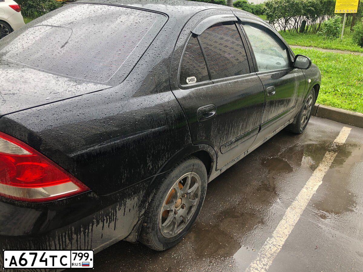 Фото автомобиля NISSAN ALMERA, 2007 — госномер В108ТУ122. Цвет: ЧЕРНЫЙ