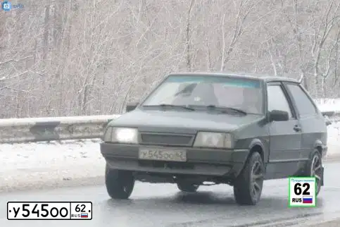 Фото автомобиля LADA 2108, 2002 — госномер Н982УК62. Цвет: Темно-зеленый