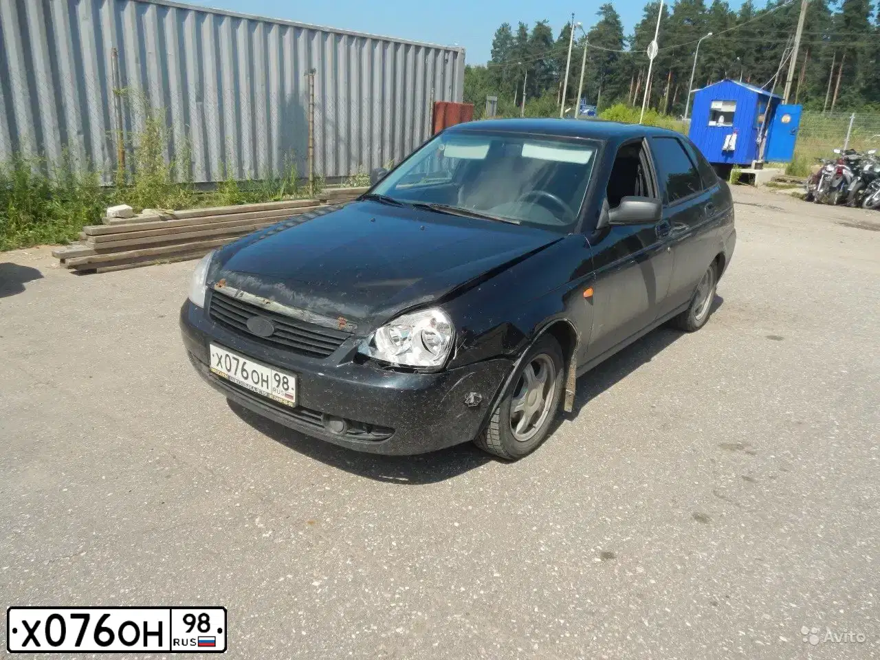 Фото автомобиля LADA 2172 PRIORA, 2009 — госномер К335СХ69. Цвет: Сине-Черный