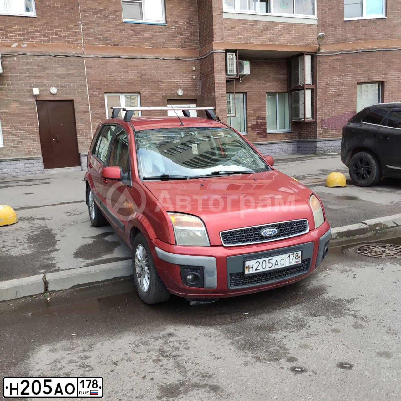 Фото автомобиля FORD FUSION, 2007 — госномер Н205АО178. Цвет: ТЕМНО-КРАСНЫЙ