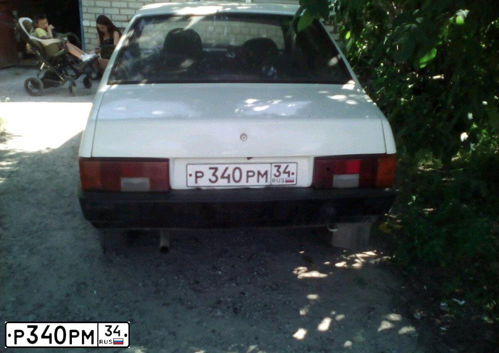 Фото автомобиля LADA 2109 SAMARA, 1996 — госномер Р340РМ34. Цвет: Белый
