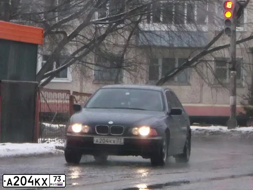 Фото автомобиля BMW SERIE 5, 1999 — госномер А204КХ73. Цвет: СИНИЙ ТЕМНЫЙ