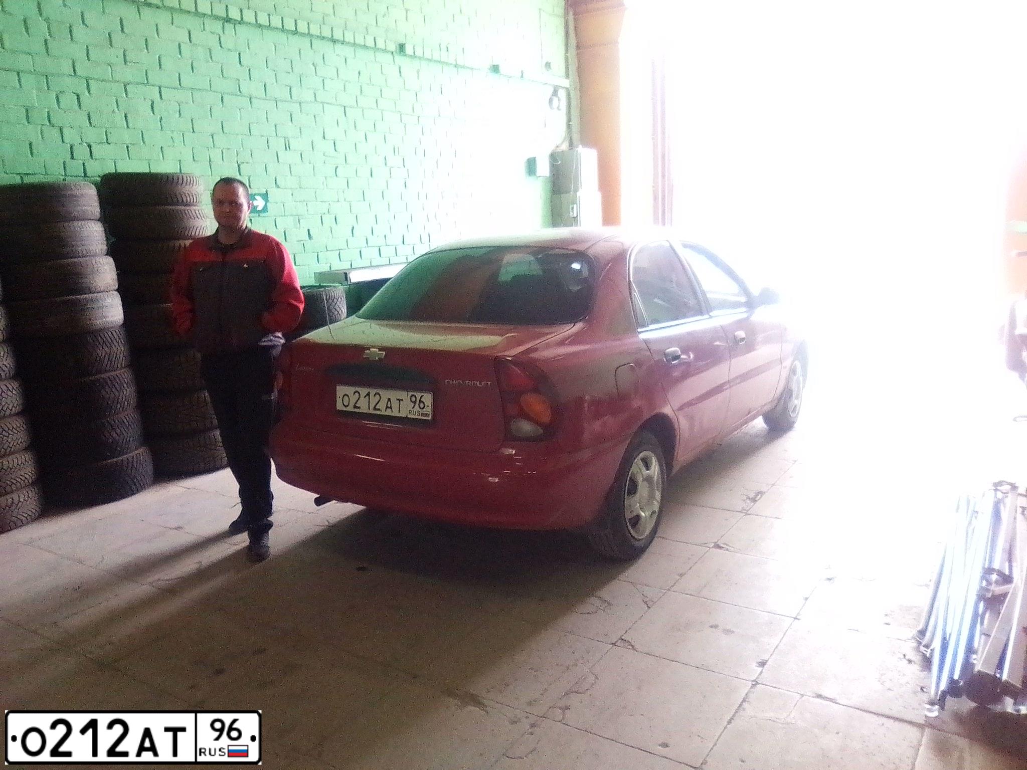 Фото автомобиля ZAZ LANOS, 2008 — госномер О212АТ96. Цвет: КРАСНЫЙ