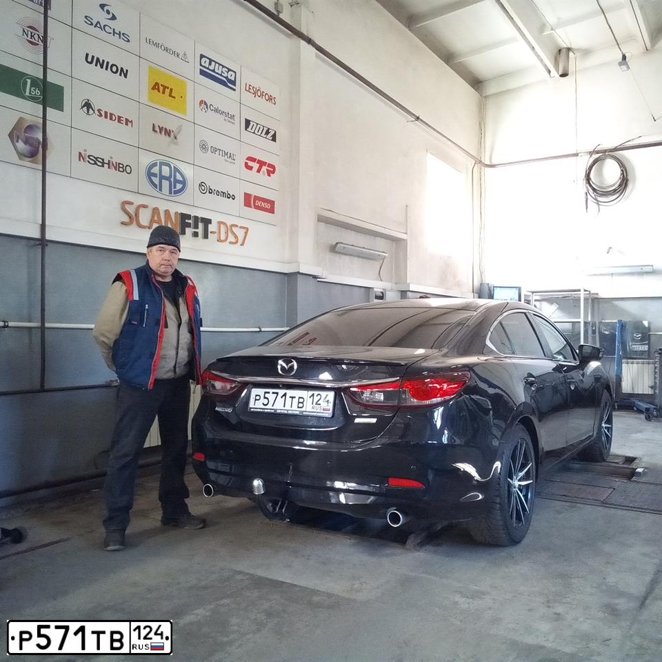 Фото автомобиля MAZDA 6, 2013 — госномер В165КР797. Цвет: ЧЕРНЫЙ