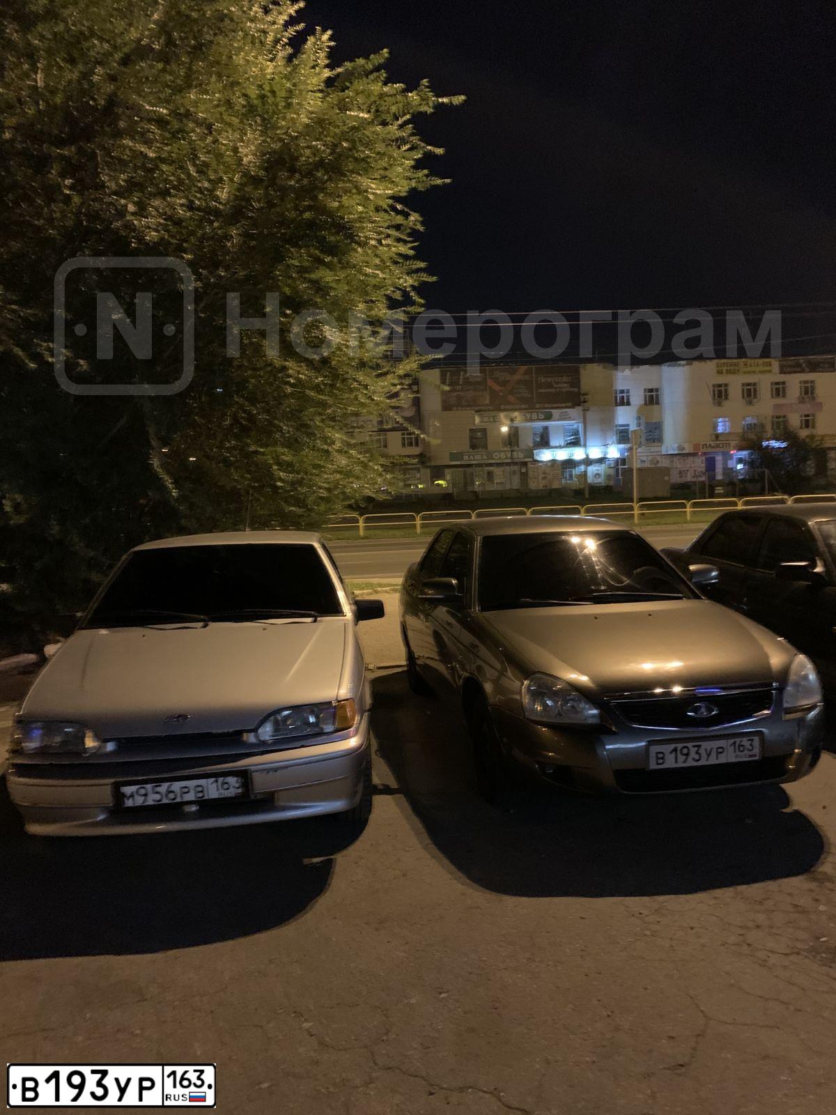 Фото автомобиля LADA 2170 PRIORA, 2007 — госномер В193УР163. Цвет: серебристо-коричневый