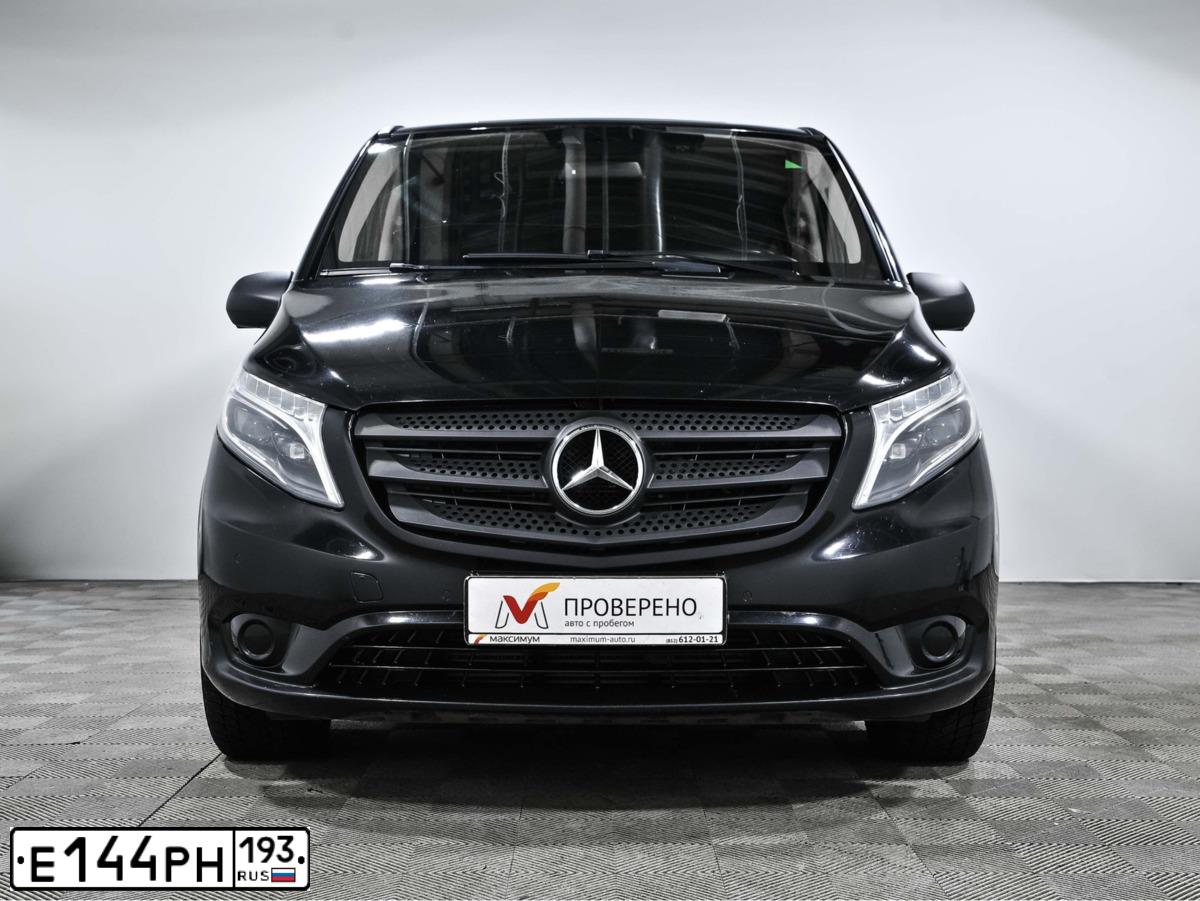 Фото автомобиля MERCEDES VITO, 2020 — госномер Е144РН193. Цвет: ЧЕРНЫЙ