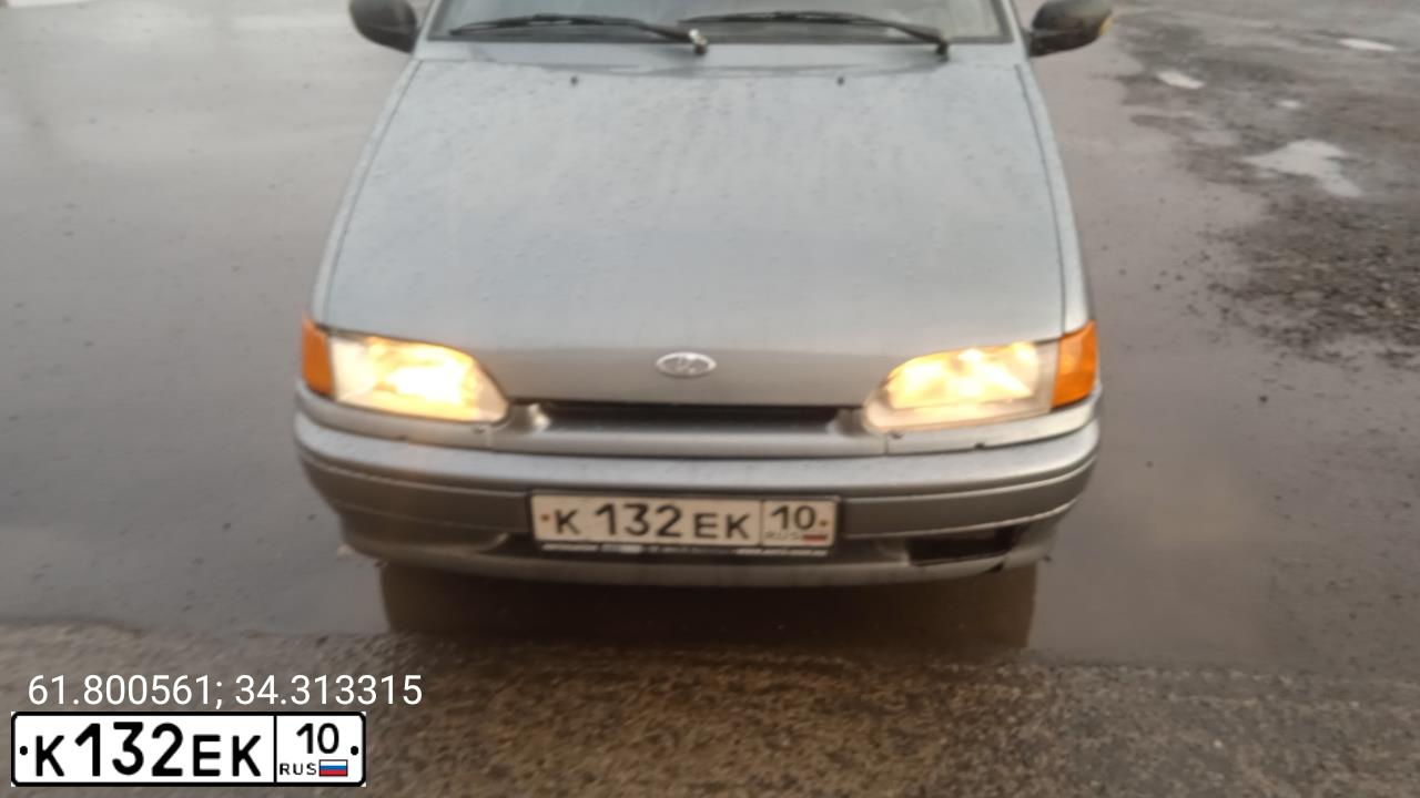 Фото автомобиля LADA 2115 SAMARA, 2008 — госномер К132ЕК10. Цвет: СРЕДНИЙ СЕРО-ЗЕЛЕНЫЙ МЕТ.