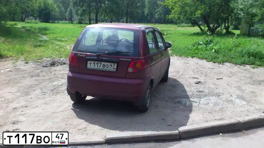 Фото автомобиля DAEWOO MATIZ, 2006 — госномер В823УО69. Цвет: ВИШНЕВЫЙ