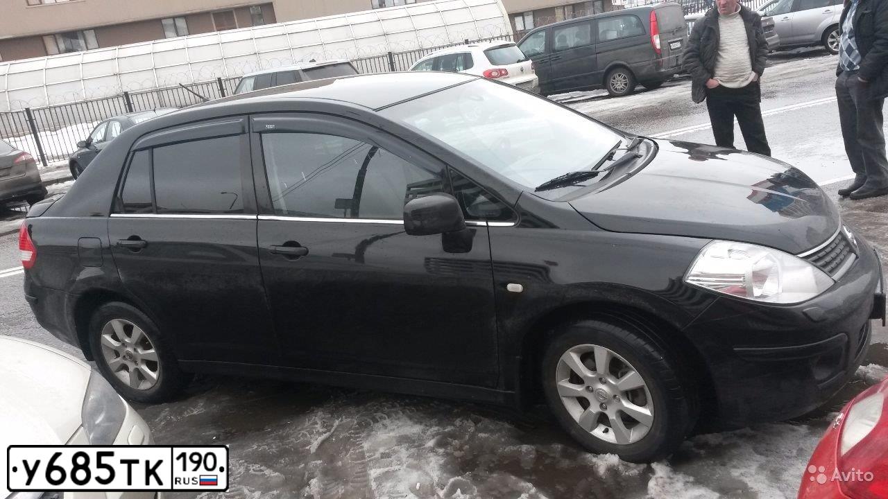 Фото автомобиля NISSAN TIIDA, 2008 — госномер В169СА150. Цвет: ЧЕРНЫЙ