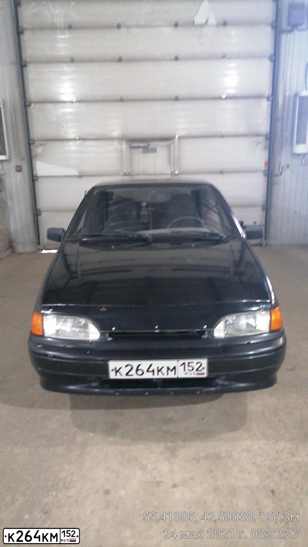 Фото автомобиля LADA 2114 SAMARA, 2008 — госномер К264КМ152. Цвет: Темно-зеленый