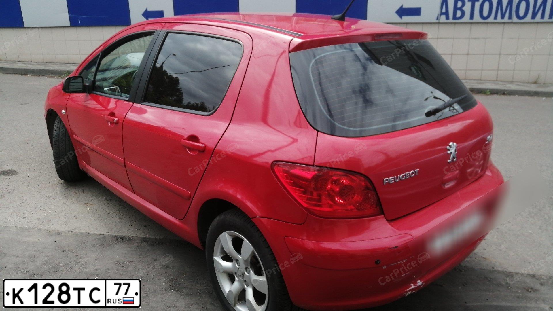 Фото автомобиля PEUGEOT 307, 2007 — госномер Е742НР14. Цвет: Красный
