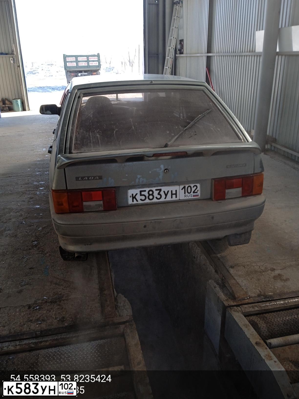 Фото автомобиля LADA 2114 SAMARA, 2009 — госномер К583УН102. Цвет: СРЕДНИЙ СЕРО-ЗЕЛЕНЫЙ МЕТ.