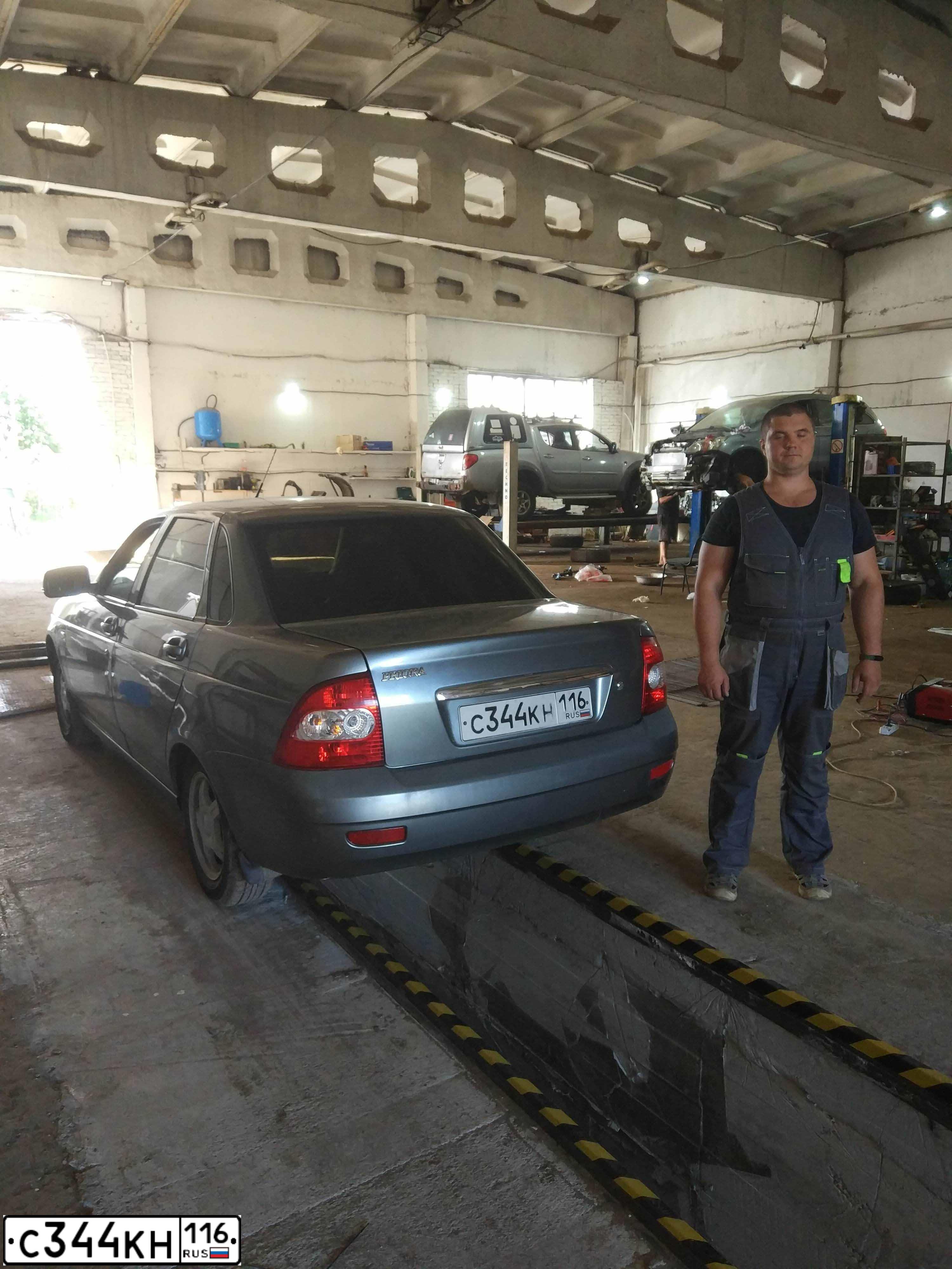 Фото автомобиля LADA PRIORA, 2012 — госномер С544ЕМ05. Цвет: средний серо-зеленый металлик