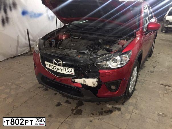 Фото автомобиля MAZDA CX-5, 2013 — госномер О807РВ46. Цвет: Красный